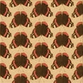 thumbnail image 1 of Ahgly Company Machine Washable Indoor Square Transitional Yellow Orange Area Rugs, 5' Square, 1 of 7