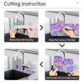 thumbnail image 5 of Yayeee Faucet Mat for Kitchen Sink 30" Diatomite Long Splash Guard Pad, Vibrant Geometric Pattern, 5 of 7