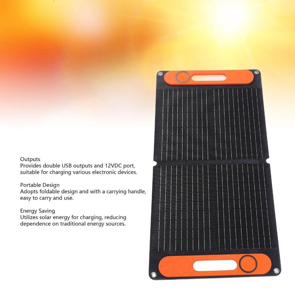 High Efficiency 80W Portable ETFE Solar Panel Double USB Port Folding Solar Panel Battery Charging Device
