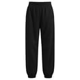 thumbnail image 5 of SZJXBUY Casual Sweat Pants for Women Basic Elastic Bottom High Waist Joggers with Pockets Baggy Athletic Work Pants Fall Black,L, 5 of 6