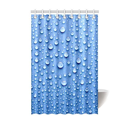 MOHome Beautiful Water Drop Shower Curtain Waterproof Polyester Fabric
