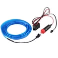thumbnail image 4 of Interior Car LED Strip Lights,LED  Cold Light,DC 12V Car Panel Neon Lamp Strip Blue Cold LED Light Interior  Light Trim, 4 of 8