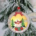 thumbnail image 2 of Adornos para árbol de Navidad, colgante de luz LED de madera, regalo de Navidad, colgante de madera, decoración para fiestas navideñas en casa (ciervo), 2 of 4