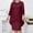 Wine, variant on Plus Size Evening Gowns for Women Formal Dresses for Women 2024 Slim Elegant Lace Short Dresses,Loose Flowy Stylish A-line Dresses Wine XXXL Fall Saving