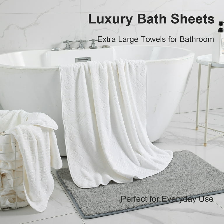 8 Pack Oversized Bath Towel Sets 700 GSM Soft Shower Towels 35 x