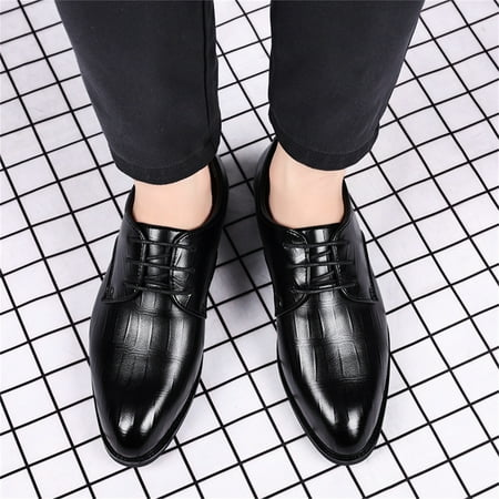 

eczipvz Men Shoes Oxford Dress Shoes for Men Men s Fashion Casual and Formal Leather Shoes for Business and Everyday Black