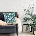 thumbnail image 2 of Leaf Throw Pillow Covers 18x18 Inch Modern Geometric Eucalyptus Leaves Green Blue Throw Waist Pillow Cases Cotton Linen Rectangular Home Decor Cushion Cover for Spring Summer, 2 of 6