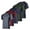 Set 7, variant on 5 Pack: Men’s V-Neck Dry-Fit Moisture Wicking Active Athletic Tech Performance T-Shirt