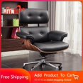 thumbnail image 2 of Office Chair Relaxing Leather High-Quality Designer Simple Modern Luxury Furniture Chair Comfortable Rotating Boss Chair My Lux Decor Round, 2 of 12