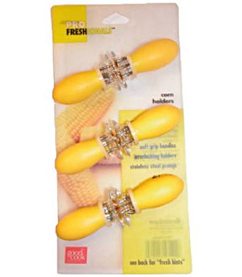 Bradshaw PROFESSIONAL 6 count CORN COB HOLDERS STAINLESS BRAND NEW. 