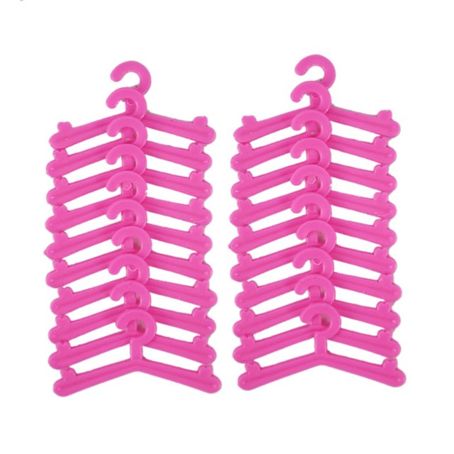 20PCS Doll Clothes Hanger Creative Mini Educational Doll Hanger for Dolls