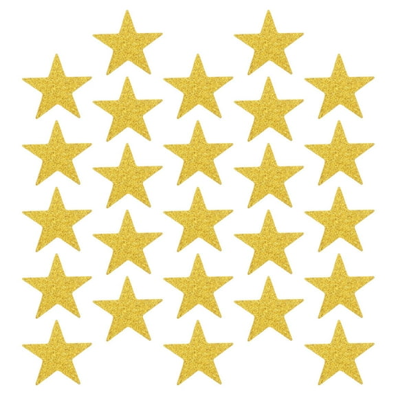 HEANUJJ 100Pcs Gold Star Cutouts Paper Star Shaped Decorations for Birthdays Scrapbooking and Events