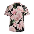 thumbnail image 3 of High Quality Hawaiian Shirts for Men Short Sleeve Aloha Beach Shirt Floral Summer Casual Button Down Shirts Blouses KB3YA5, 3 of 7