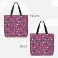 thumbnail image 4 of Sigee Summer Flamingo Print Large Capacity Zippered Tote Bag - Durable, Stylish and Versatile for Everyday Use, 4 of 9