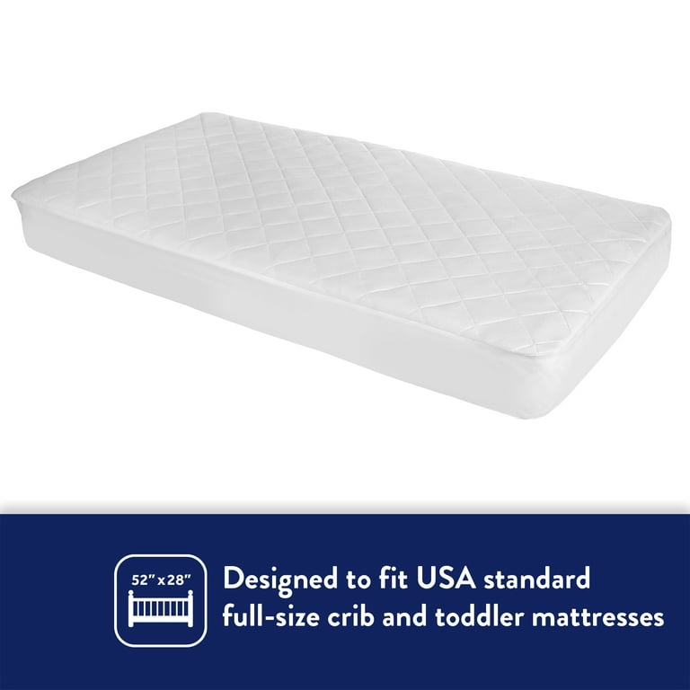 Kolcraft - Fitted Waterproof Crib and Toddler Mattress Pad