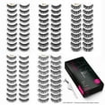 thumbnail image 5 of Eliace False Eyelashes 50 Pairs 5 Mixed Styles Eyelashes Natural Look Wispies Extension Eyelashes Pack Makeup 100% Handmade Professional Eyelashes Set, Cruelty-Free, Reusable Fake eyelashes For Women & Girls , False Lashes Thin Band & Very Lightweight Soft Lash Multipack - with Eyelash Tweezers, 5 of 8
