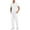 White, variant on WMTBSRSW Scrubs for Men 2 Piece Medical Uniform Set with V-Neck Top & Jogger with Multi Pockets Summer Medical Scrubs Men's Hosptial Workwear