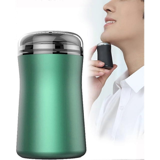Maquinilla de afeitar eléctrica lavable de bolsillo, afeitadora portátil de bolsillo para hombre, húmeda y seca, con USB, fácil de limpiar, ideal para llevar a todas partes.