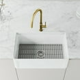 thumbnail image 4 of VIGO Bristol Single Handle Pull-Down Sprayer Kitchen Faucet in Matte Brushed Gold, 4 of 14