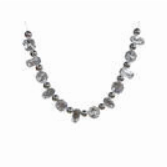 Vickerman MT233407 6 ft. Jewel Garland, Silver