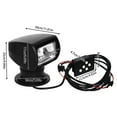 thumbnail image 2 of 100W Remote Control Spotlights for Boat 100W DC 12V Black ABS Remote Control Searchlight, Boat Spotlight, 2 of 19