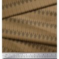 thumbnail image 3 of Soimoi Brown Silk Fabric Giraffe Animal Fabric Prints by Yard 42 Inch Wide, 3 of 3