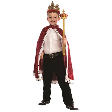 Navy Set - King Robe and Crown Red or Navy Blue Boys Set