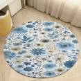 thumbnail image 4 of Floral Colorful Flower Round Rugs -Washable Non-Slip Small Round Area Rug Throw Soft Circle Rugs for Bedroom, Modern Print Indoor Carpet for Entryway Sofa Living Room, 4 of 6