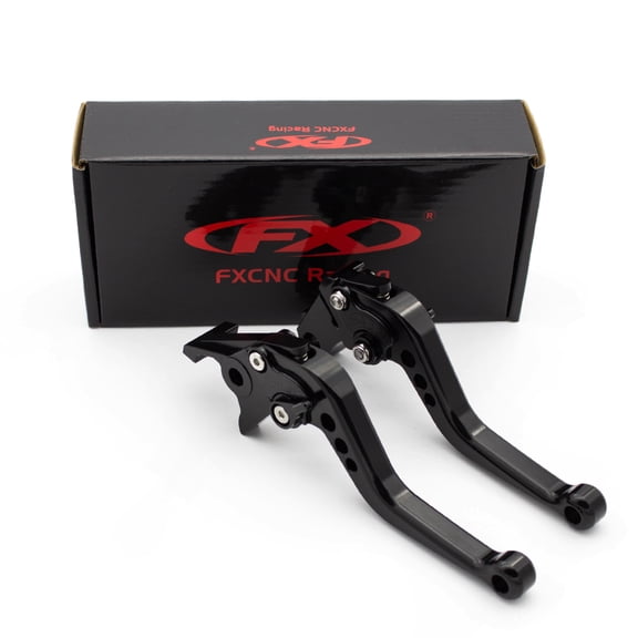 Fxcnc CNC Short Adjustable Brake Clutch Levers for CBR 600 F2 F3 F4 F4i 1991-2007, VTX1300 2003-2008, CBR900RR 1993-1999