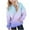 Navy, variant on Fmbrln Girls Fleece Hoodies Long Sleeve Crew Neck Hooded Sweatshirts Casual Loose Gradient Print Pullover Tops with Pockets, Sizes 4-13Y