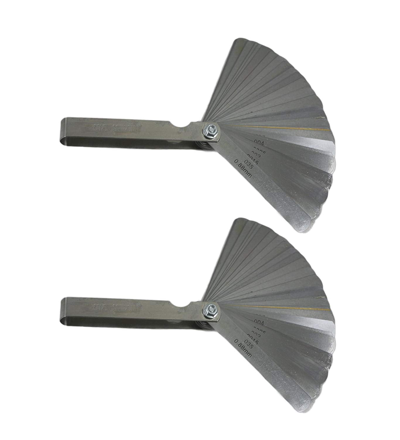 32 Piece Blade Master Feeler Gauge Measurement Tool 2Pack, Practical Use the ABN Universal SAE