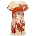 thumbnail image 3 of Mushrooms & Tiny Friends Sundress Short Sleeve Dress Summer Women Clothes Dress for Women Dresses, 3 of 7