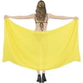 thumbnail image 5 of HAPPY BAY Women's Bikini Wraps Beach Wrap Sarong Coverup Skirt Bathing suit Swimwear Swimsuit Coverup for Women One Size Yellow, Solid, 5 of 5