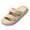 Khaki, variant on Double Buckle Adjustable Slides Sandals for Women and Men Casual Pillow Slippers for Women EVA Flat Slides Sandals