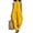 Yellow, variant on JULMCOMO Cotton Linen Jumpsuits for Women Collared Sleeveless Loose Fit Overalls Halter Eyelet Detail Casual Harem Pants with Pockets Yellow L