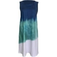 thumbnail image 6 of Women Dress Lady Tie-dye Women's Sleeveless Round Neck Gradient, 6 of 8
