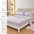 thumbnail image 2 of Floral Queen Sheets Soft Breathable Microfiber Vintage Printed Bed Sheet Set Deep Pocket Fitted Sheet Included Flower Pattern, 2 of 7