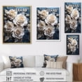 thumbnail image 4 of Designart "Moonlit Rose Serenity II" Roses Floater Framed Wall Decor, 4 of 5