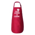 thumbnail image 2 of Good Lookin' Is Cookin' Father's Day Gift Kitchen BBQ Grilling Cooking Dad Father Apron with Pockets, Red, One Size, 2 of 4