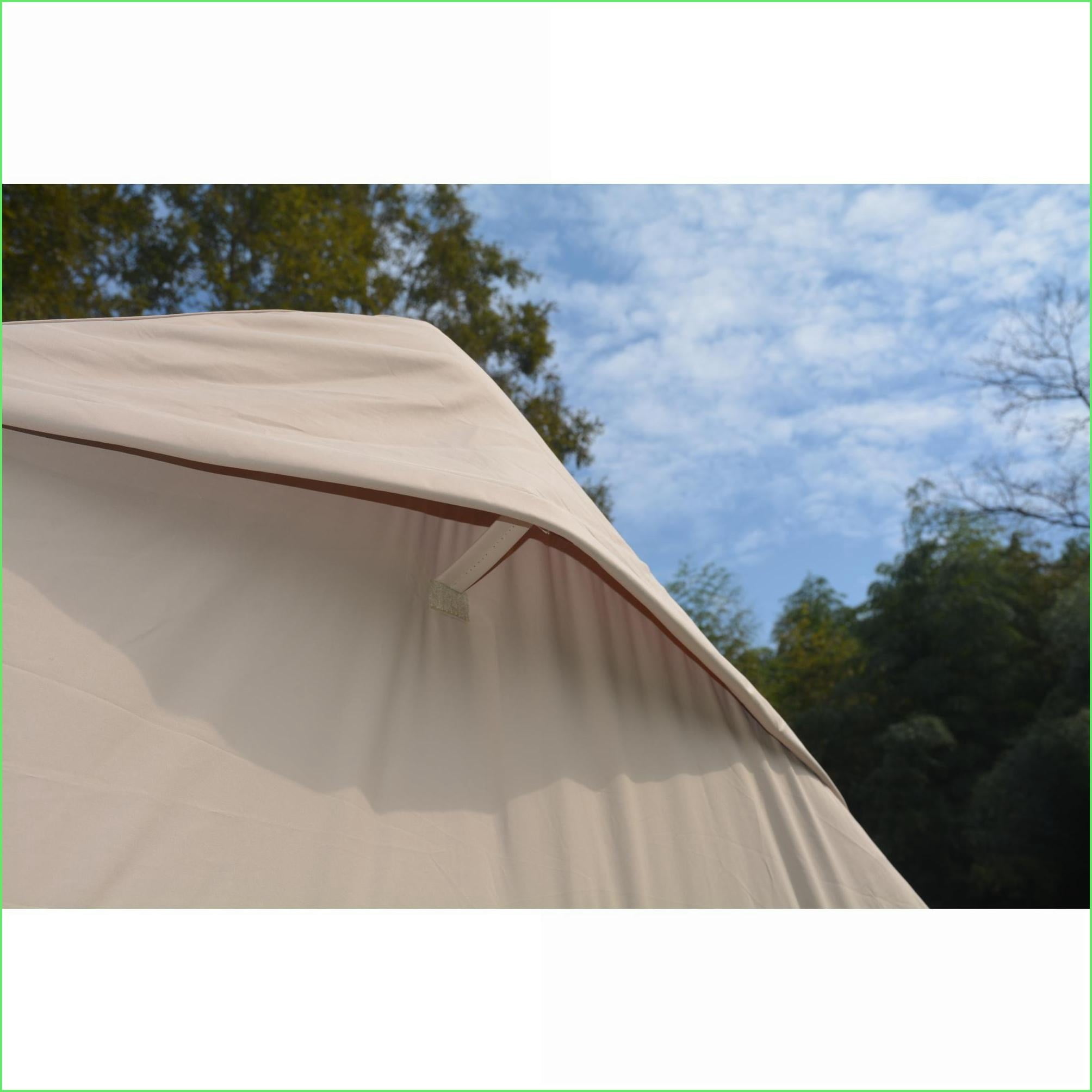 Tents | Carpa, 9.8x13ft 7-8 Person Inflatable Waterproof Camping Tent with Hand Pump, Family Glamping | Beige