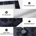 thumbnail image 6 of Outdoor Rug 3x5 ft Navy Blue Black Cubes Outdoor Large Area Rug Non Slip Rubber Modern Artificial Front Door Mat RV Rug Camping Carpet Patio Outdoor Rugs for Backyard Balcony Deck Porch Indoor, 6 of 9