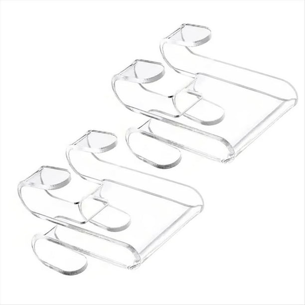 2 para Colgar Toallas y Ropa en Puertas de Vidrio Acrílico.