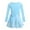 Sky Blue, variant on Yartina Girls Ballerina Long Sleeves Dance Leotard with Chiffon Wrap Skirt Ballet Dancewear Set Lavender L