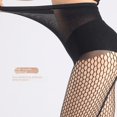 thumbnail image 3 of Calcetines ultrafinos de doble línea negros rectos de malla fina con calcetines de malla de diamante pantimedias medias de red sexy, 3 of 6