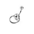 thumbnail image 5 of VEAREAR Fashion Women Circle Ball Belly Button Bar Navel Ring Body Piercing Jewelry, 5 of 5