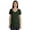 Dark Green, variant on V Neck Basic Tee Classic fit short sleeves Tshirt For Women Summer Cotton Tops XS,3XL
