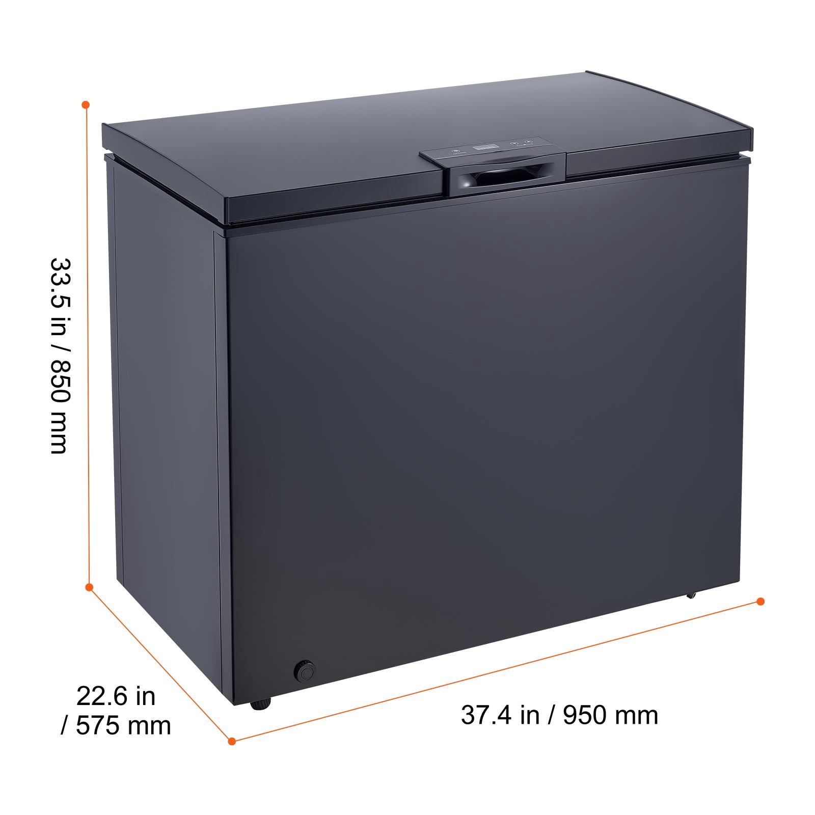 KFFKFF 6.7 Cu.ft Chest Freezer, Compact Deep Freezer with Top-Opening Door, Includes 2 Removable Baskets, Adjustable Temperature Control, Energy Efficient, Quiet Operation, Suitable for Garage Use