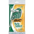 thumbnail image 1 of BIC Twin Select Sensitive Skin Men's Disposable Razor, 2-Blade, 10-Count, For a Close and Comfortable Shave, 10 Shavers, 1 of 3