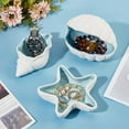 thumbnail image 4 of Starfish Jewelry Dish Tray Ceramic Jewelry Plate Ring Holder Trinket Candy Dish Small Key Bowl for Birthday Home Party Decor Ocean Art Gift for Jewelrys Birthday Home Room Beach Decor 1pc, 4 of 7