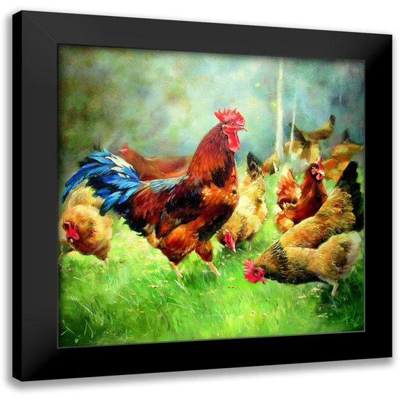 Pautov, Igor 12x12 Black Modern Framed Museum Art Print Titled - A Walk in the Forrest